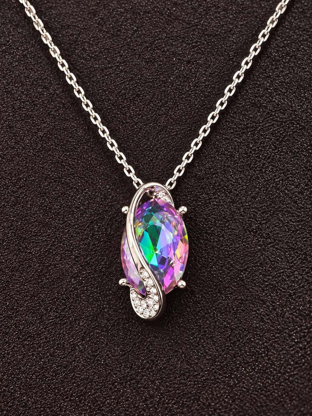 Mystic Topaz Pendant Necklace